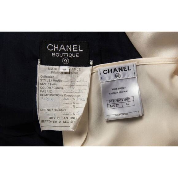 Vintage Chanel Wide Leg Wool Pants - Size US8, FR40 - Picture 5 of 5